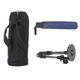 CHOOSEU HVAC Umbrella With Magnetic Base Kit, Adjustable Umbrella with Universal Clamp, Folding Umbrella Portable And Convenient, Stay Cool and Dry For Outdoor Repair Working(52" Width，Blue)