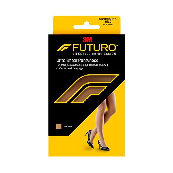 Futuro FUTURO Ultra Sheer Pantyhose for Women, Medium Size, Mild