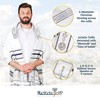 HalleluYAH Messianic Tallit Prayer Shawl 72"x 22" with Bag For