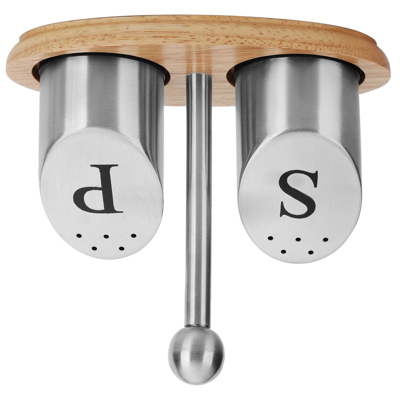 Stainless Steel Condiment Container Pot Seasoning Box Set Spice Pepper