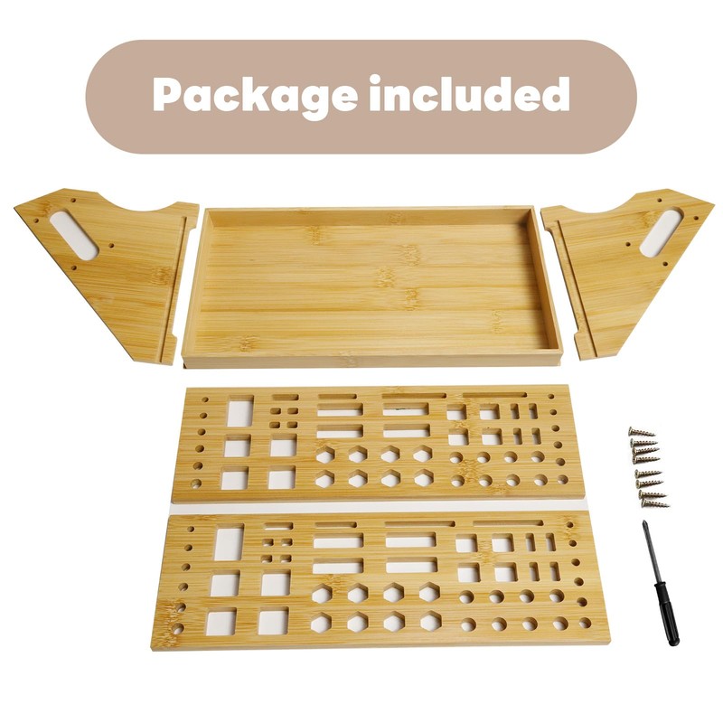 CIYRULL Screwdriver Organizer Desktop Screwdriver Holder 53 Slots Workbench Rack