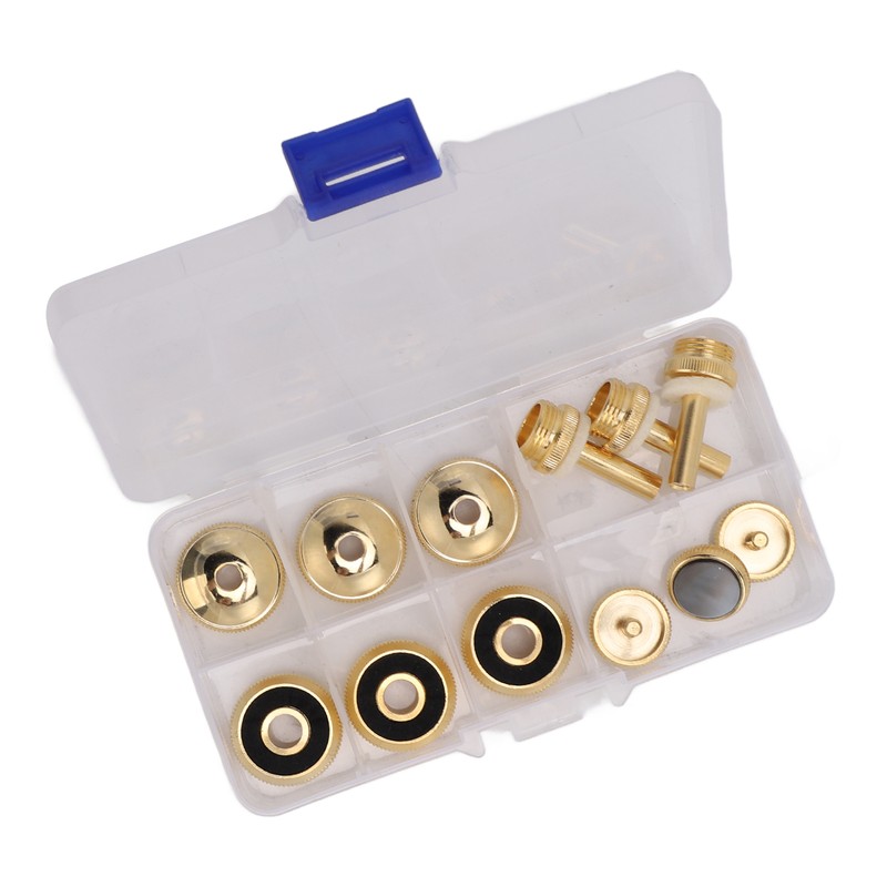 Trumpet Valve Finger Button Metal and Abalone Shell Trumpet Valve