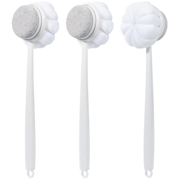 Beomeen Pumice Stone and Shower Loofah with Long Handle, 4