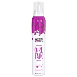 Unbranded Curl Talk Curl Activating Hair Mousse for Lightweight Hold, 7 oz