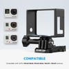 Sametop Frame Mount Housing with Lens Cover Compatible with GoPro