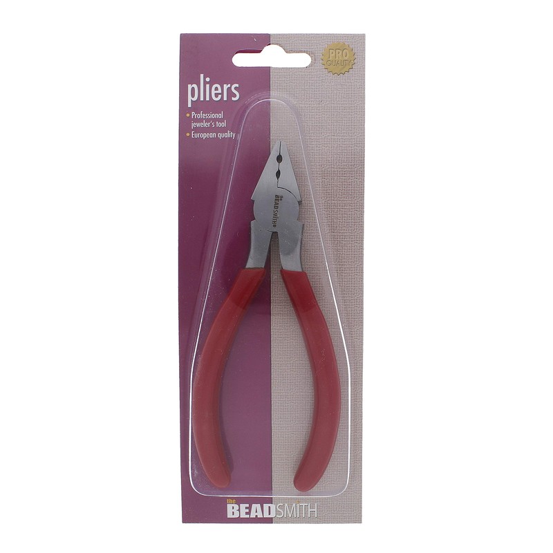 The Beadsmith Fold-Over Crimp Pliers for Leather, Suede, and Crimping,
