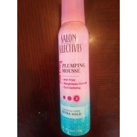 Salon Selectives Plumping Mousse Crunch Free 4oz Extra Hold #3-Brand New-SHIP24H