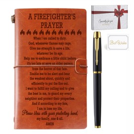 Firefighter Gifts for Men Firefighter's Prayer Journal Notebook Firefighter Graduation Gifts New Firefighter Gift Thank You Gift for Firefighter Dad Mom Brother Son Daughter