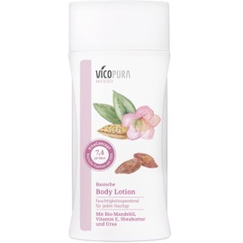 VICOPURA Body Lotion Basic Body Milk with Organic Almond Oil Moisturising Urea Fast Absorbing Non-Greasy 50ml