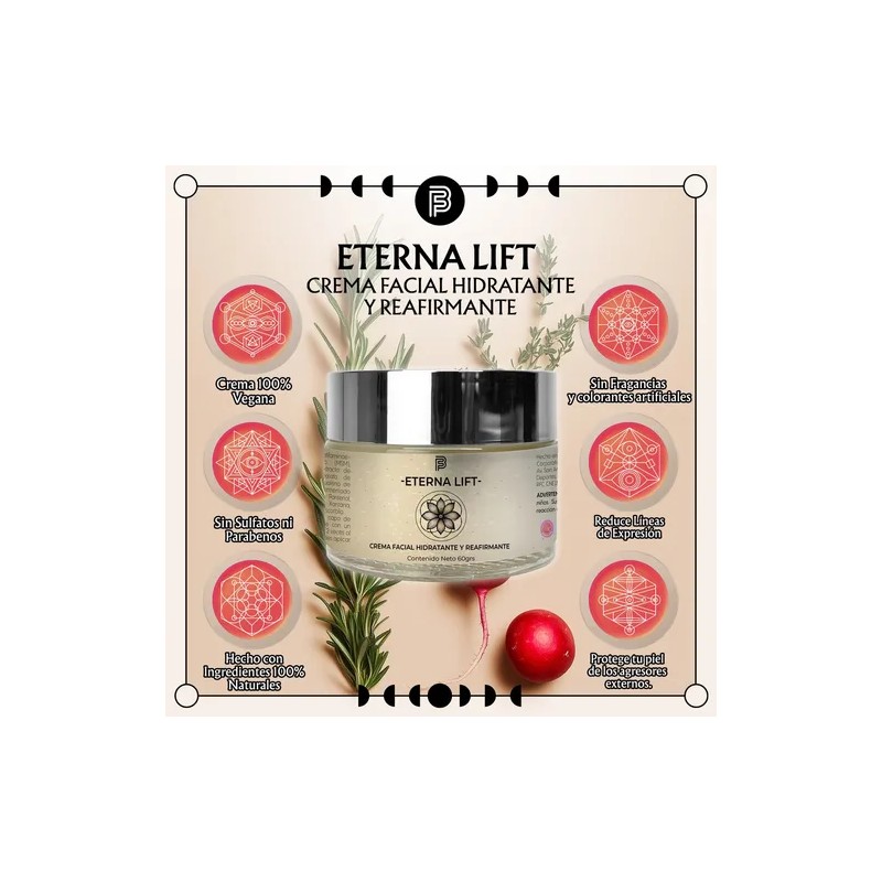 Crema Facial Antiarrugas Reafirmante Eterna Lift 60ml