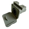 2 x 28mm Waste Outlet Hose Sockets with Flap –
