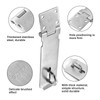 XHYASD 2 Pcs Padlock Hasp and Staple, 5 Inch Stainless