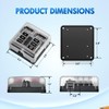 Nilight - 50055F 6 Way Blade Screw Fuse Block 6