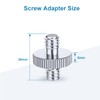LANXIRE 1/4" Male to 1/4" Male Threaded Tripod Screw Adapter,