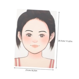 SEWACC 2pcs Reusable Face Paint Practice Board Water-Washable Makeup Template for Boy Girl Adults for Face Painting Techniques at Parties and Events