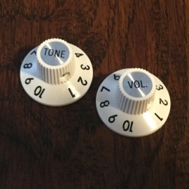 Unbranded (2) AGED WHITE / Witch Hat Guitar Knobs / Vol Tone  / Set Screw / Jazzmaster