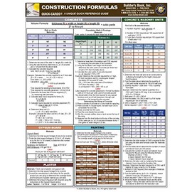 Construction Formulas Quick-Card