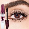 7D Mascara Ultra Black Volumizing & Lengthening, Waterproof Smudge Proof,