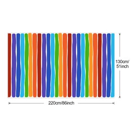 PHOGARY 3 Pack Rainbow Theme Tablecovers for Party Decoration, Disposable Plastic Rectangular Table Covers, Rainbow Parties Tablecloth Summer Beach Kids Birthday Cocktail Party Supplies