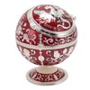 Ball Ashtray with Windproof Lid Retro Dragon Stereoscopic Relief Zinc