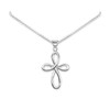 925 Sterling Silver Infinity Cross Necklace Baptism Gift for Teen