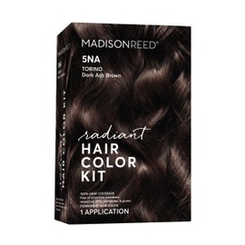 Madison Reed Madison Reed Radiant Hair Color Kit, Dark Ash Brown for 100% Gray Coverage, Ammonia-Free, 5NA Torino Brown, Permanent Hair Dye, Pack of 1