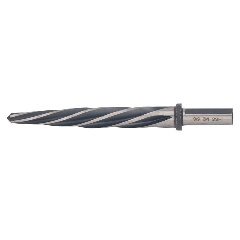 Construction Reamer 5 Flute 5/8in 12.7mm Diameter Round Shank Spiral