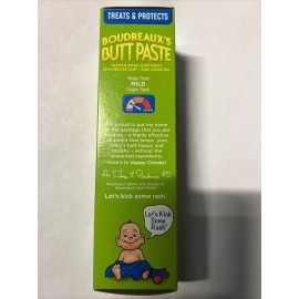 Boudreaux?S Boudreaux's Butt Paste 4 Oz Tube Diaper Rash Ointment Cream Buttpaste X2 pack