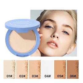 Ölkontrollierendes Gesichtspuder,Matte Oil Control Gesichtspuder Natürlich,Oil Control Face Pressed Powder,Leichte,Makelloses,Mattes,Langanhaltendes,Ölkontrolle-NATURAL BEIGE