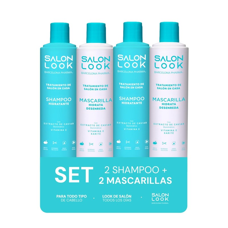Set de Shampoo y Mascarilla hidratante de cabello | Extracto