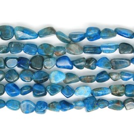 MJDCB Natural Irregular Shape Stone Beads 6-8mm Apatite Gemstone Energy Cured for Jewelry Making Necklaces
