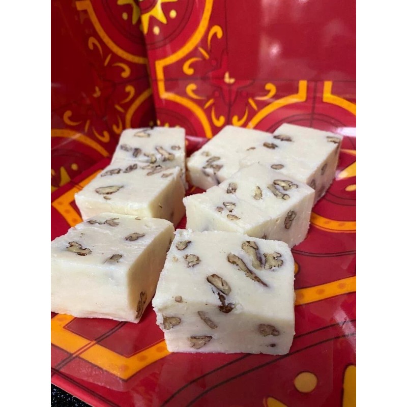 Homemade Coconut White Chocolate Fudge plus Pecans 1/2 pound