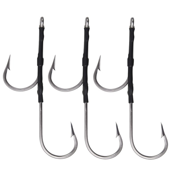 Double Hook Rig for Trolling and Chunking Offset Side Big