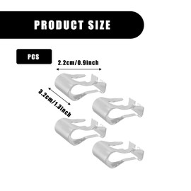 Bojueshaw 4pcs Wiper Linkage Repair Clips,Stainless Steel Windshield Wiper Fix Kit for Car Wipers Motor Linkage Rods Arms Popping Off Fixing