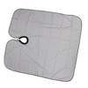 Hair Cut Cape Striped Polyester Waterproof Smooth Surface Neckline Adjustable