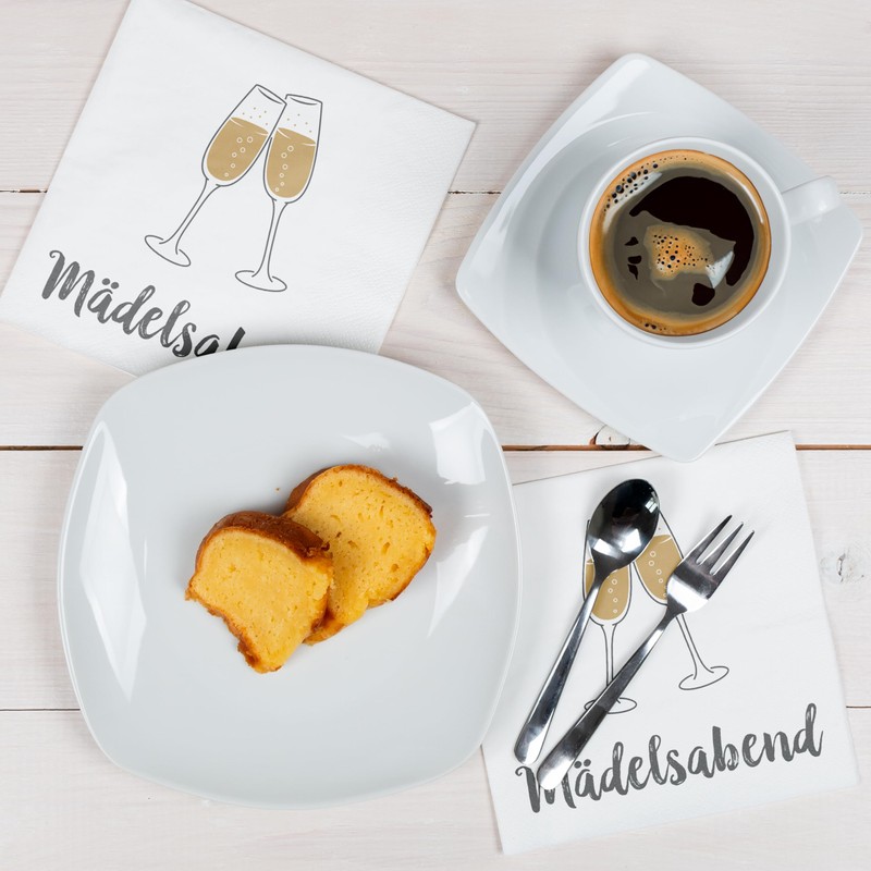 HEKU 30243-329 100 napkins, cellulose, ‘Mädelsabend' (German language)