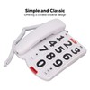 Large Button Phone for Seniors, Simple Classic Corded Landline Phone,