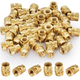 Inserti Filettati Stampa 3D Boccole Filettate per Metallo M3 Inserto Filettato 80 pezzi Rivetti Filettati M3x5,7x4,6mm Boccola Filettata in ottone Per Parti Termoplastiche 3D