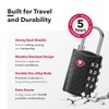 NOVLOCK Suitcase Padlocks – TSA Approved Suitcase Locks with 4-Digit