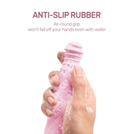 Hovluz Butt Wiper Tool, 15.7" Comfort Wipe Toilet Aid for Wiping Bottom, Bottom Buddy Wiping Aid for Disabled, Elderly, Overweight, Pregnant People, Easy to Use Bottom Buddy Wiping Assist Tool Pink