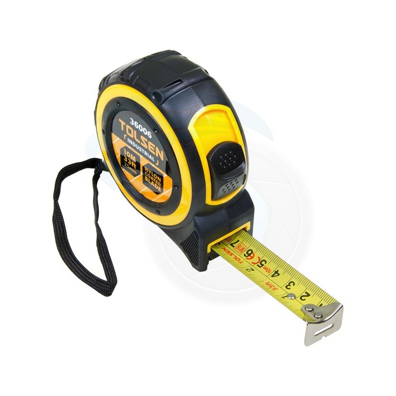 Tolsen 10M 33FT Nylon Coated Heavy Duty Measuring Tape Metric