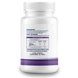 Cardo Mariano en Cápsulas - Extracto 100% Natural - Pure Milk Thistle, Sin rellenos (1 Frasco con 100 Cápsulas)