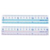 Kokuyo straight ruler Manabi to the recycled PET resin scale