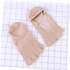 Vaguelly Toe Gel Moisturizing Socks Apricot Spa Socks for for