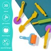 THE TWIDDLERS - 30 Playdough Clay Tools Cutters Kit &