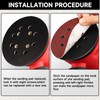 STEBRUAM 5 Inch 8 Hole Replacement Sander Backing Pad with