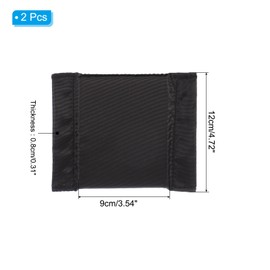 PATIKIL Camera Bag Divider, 2Pcs 4.72"x3.54"x0.31" Shockproof Camera Bag Inserts Separator Pad Protective Lens for Nikon Camera DSLR Protect Bag Organizer Universal Divider Cushion, Black