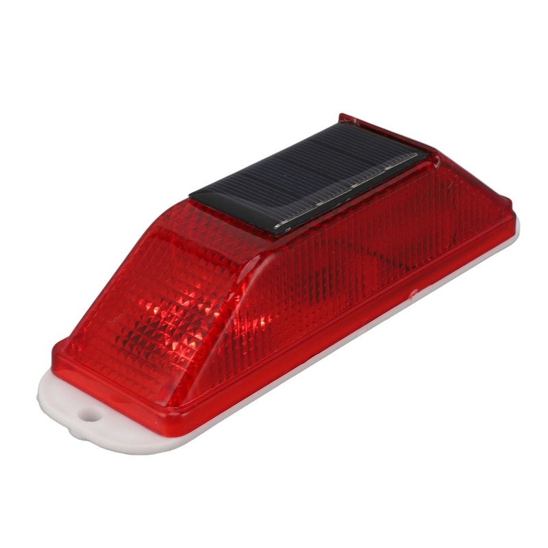 2pcs Solar Strobe Warning Light Waterproof Light Control High Bright