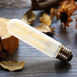 VCTC Lighting Dimmable 8W Frost Tubular LED Bulbs, 4000K Daylight White, Edison Style Filament Light Bulb, T10/T30 Vintage Bulb 80 Watt Equivalent, E26 Base Frosted Glass Cover,800 Lumens,Pack of 6