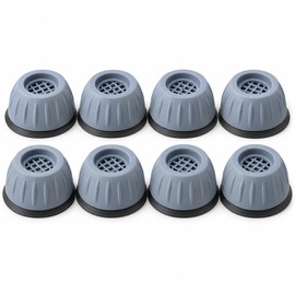 Washing Machine Anti-Vibration Pads – 8 Pack Shock-Absorbing Feet for Washer, Dryer & Refrigerator with 4 cm Raised Base